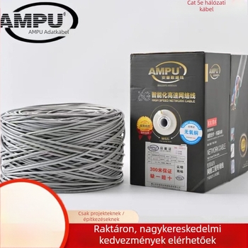 Cat5e hálózati kábel dupla árnyékolással és oxigénmentes rézzel a megfigyelő rendszerekhez, otthoni és ipari használatra