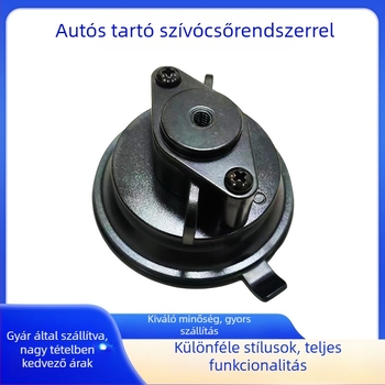 Autóba szerelhető telefon-tartó nagy vákuumos rögzítővel üvegfelületekre, ütésálló, kompatibilis mobiltelefonokkal és fényképezőgépekkel