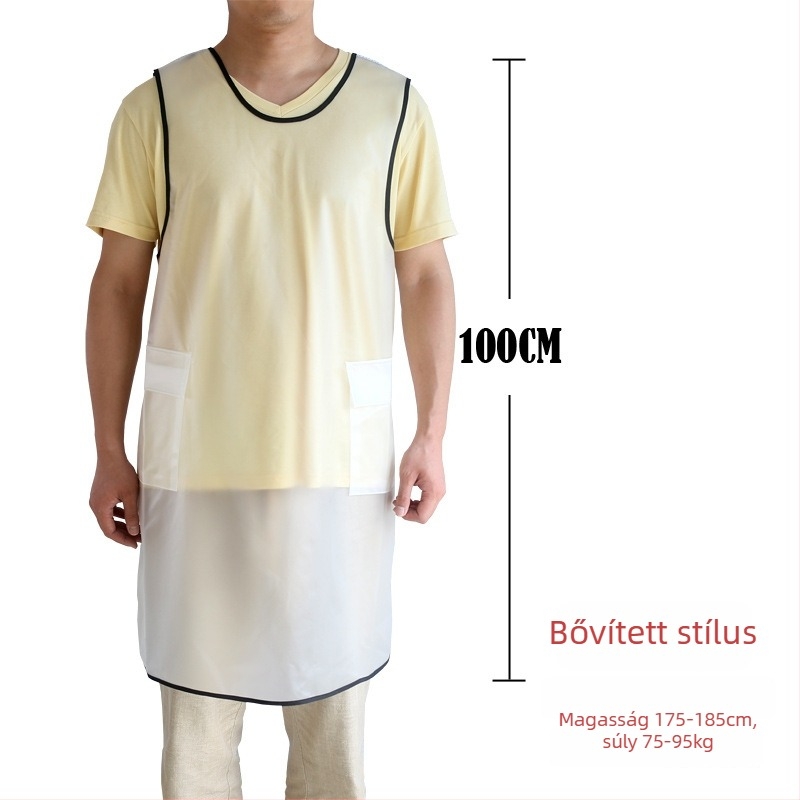 Kötény – ujj nélküli, vízálló PVC, modern letisztult stílus