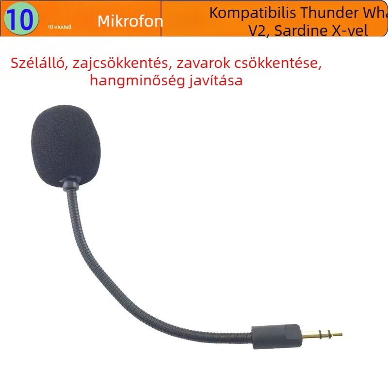 Mikrofon a Razer Barracuda X-hez | Zajcsökkentés, strapabíró kivitel | Barracuda X-kompatibilis; Készleten