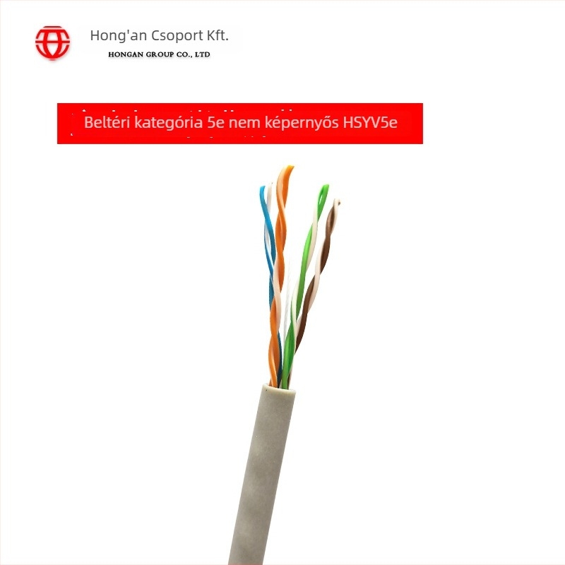 Cat5e hálózati kábel, Hongan hsyv5e, átviteli sebesség 1000 Mbps, húzószilárdság 100