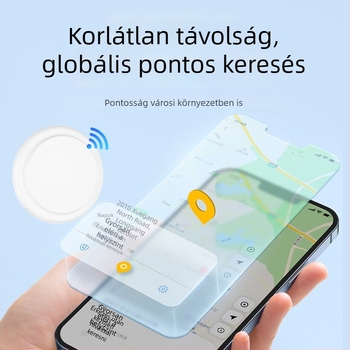 GPS nyomkövető elveszett tárgyakhoz – Modell D02, 240 mAh akkumulátor, globális helymeghatározás, 7 napos nyomkövetés, viselhető medálként