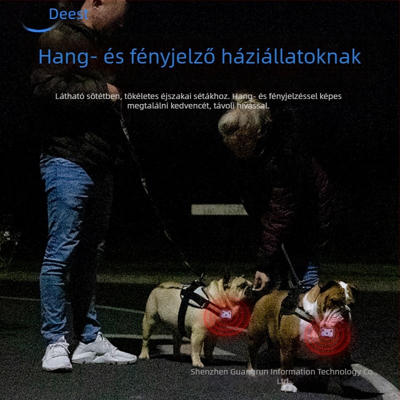 GPS kisállat-nyomkövető D87 – valós idejű nyomkövetés, 5 m pontosság, IP67 vízálló, riasztások SOS/Mobil/Kerítés, polimer akkumulátor 120 óra