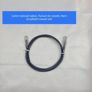 Category 6 Gigabit Ethernet patchkábel dupla csatlakozóval, tiszta réz