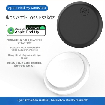 Univerzális GPS nyomkövető lopás elleni egy kattintásos lokalizációval - ABS anyag, CR2032 elem, GPS pontosság 15 m, alkalmas háziállatoknak, időseknek és autóknak