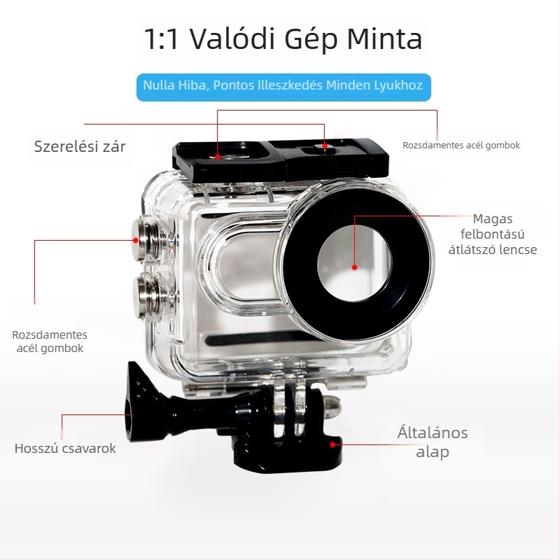 Go3 Pro vízálló burkolat a 360Go3-hoz — PC anyag, injekciós öntés, porálló