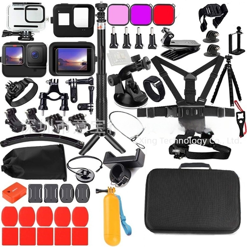 GoPro Hero 9–13 kiegészítő készlet | Anyag: műanyag és ötvözet | Kompatibilis: GoPro Hero 9–13