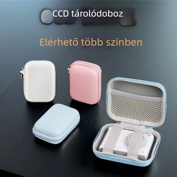 PU keményhéjú kamera táska, vízálló, ütésálló, uniszex, nylon bélés, légpárnás vállpánt