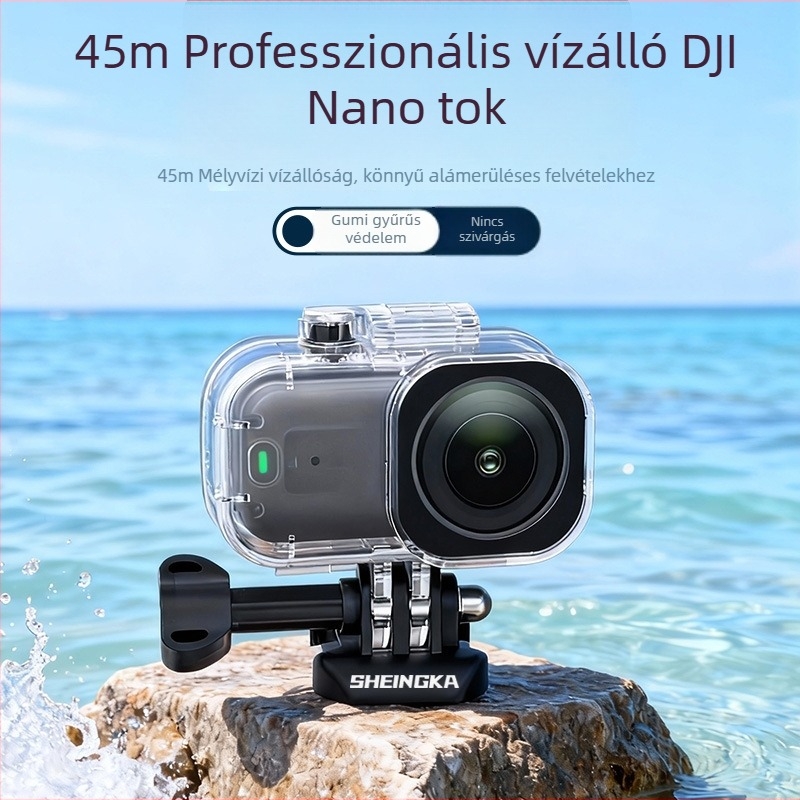 Külső vízálló tok DJI Nano Kamera számára – Anyag: PC + 304 rozsdamentes acél + edzett üveg; Modell: DJI Nano Camera; Termékkód: FLW138; Márka: sheingka