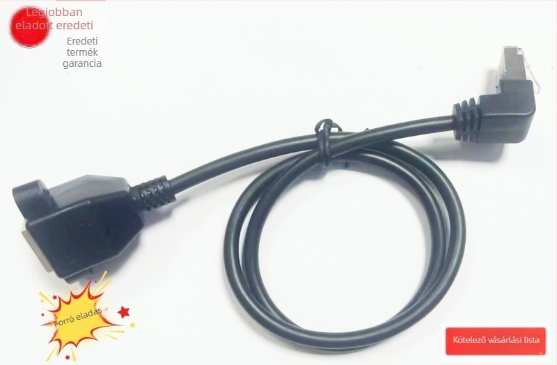 Gigabit CAT6E 90°-os Ethernet hosszabbító kábel csavarfuratokkal