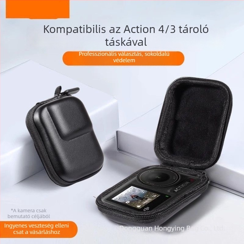 EVA merev tok DJI Action 4/3 kamera számára, kültéri hordozható védőtok, testreszabható