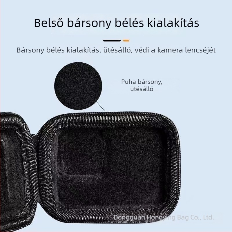 EVA merev tok DJI Action 4/3 kamera számára, kültéri hordozható védőtok, testreszabható