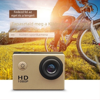 Sportos akciókamera 12 MP, 2,0 hüvelykes LCD, TF tárhely, ABS ház, 120 perc akkumulátor