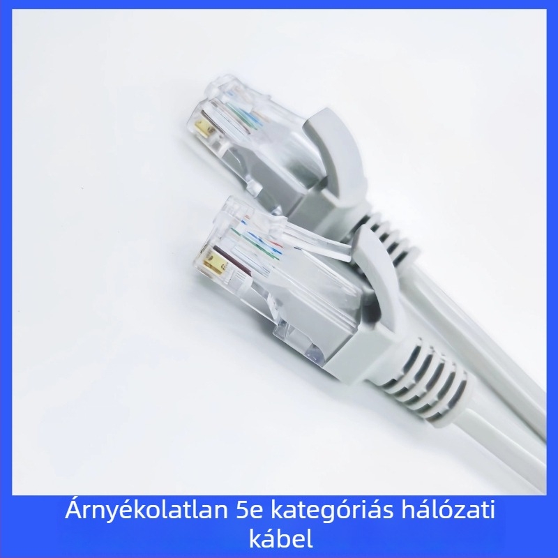 Cat5e árnyékolatlan hálózati kábel RJ-45, patch kábel, 1–30 m, számítógépek és kapcsolókhoz