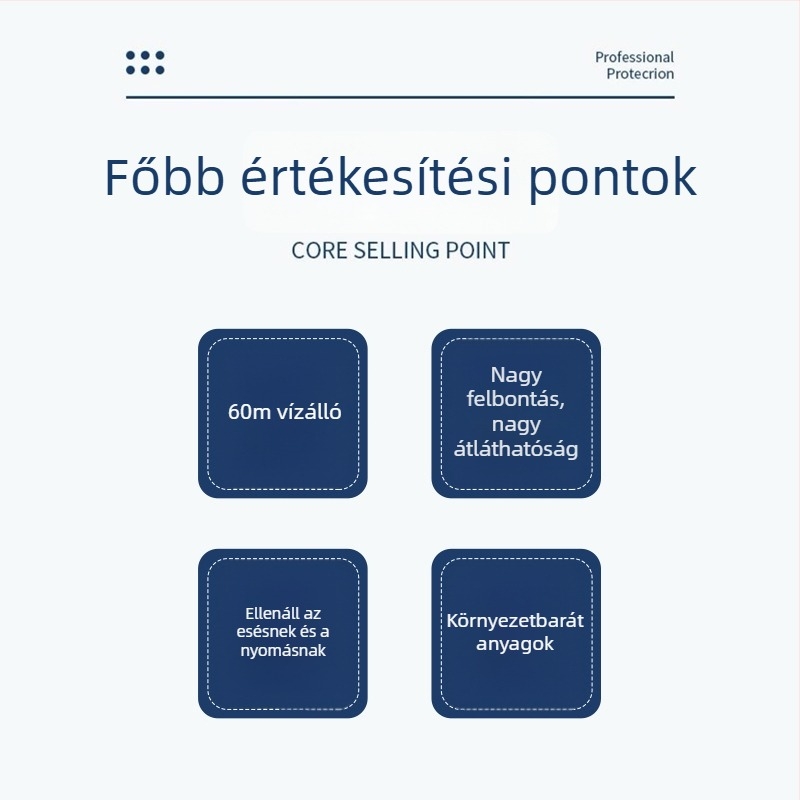 Vízálló tok DJI Pocket 3-hoz, védőház és akciókamerás kiegészítők