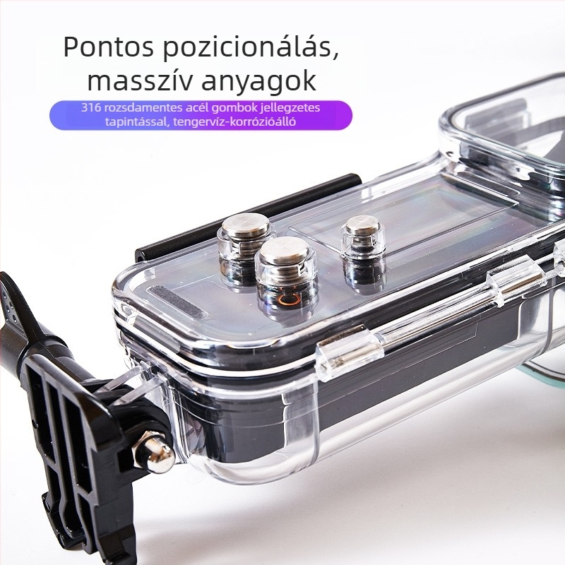 Vízálló tok DJI Pocket 3-hoz, védőház és akciókamerás kiegészítők