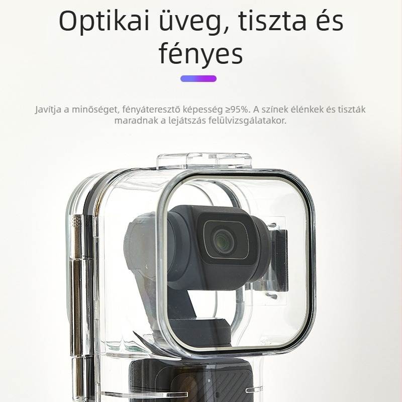 Vízálló tok DJI Pocket 3-hoz, védőház és akciókamerás kiegészítők