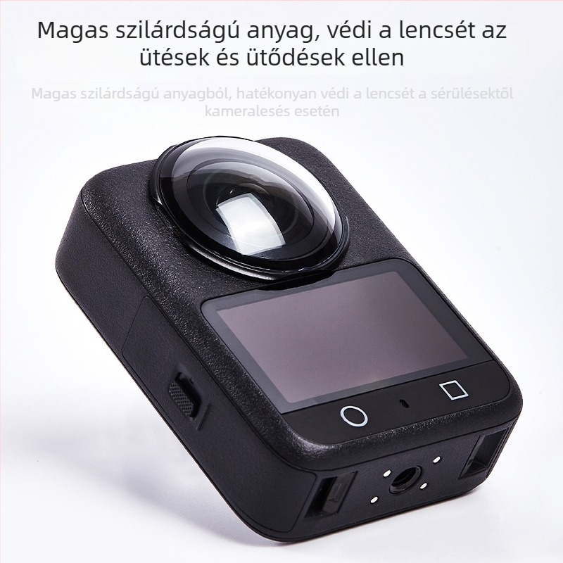 DJI Osmo360 objektívvédő – párásodás elleni, karcolás elleni optikai üveg panorámás kamerához; kompatibilis az Osmo360-al; Anyag: üveg és műanyag; Modell: A-dj360-bhj-pc/gl; logó testreszabható