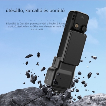 DJI Osmo Pocket 3 lencse és képernyő védőfedél - félátlátszó ABS, pk02, Popcorn