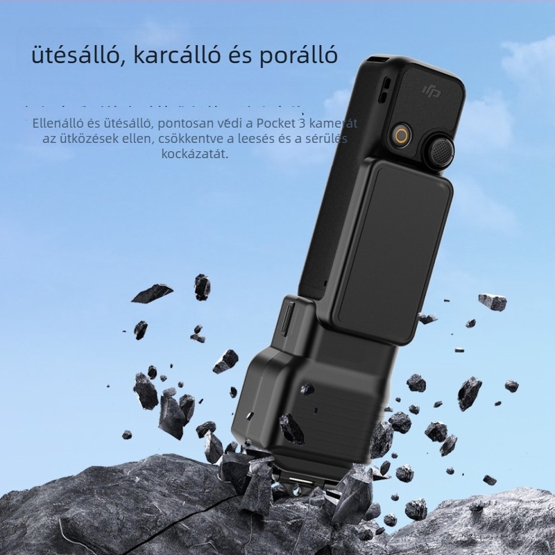 DJI Osmo Pocket 3 lencse és képernyő védőfedél - félátlátszó ABS, pk02, Popcorn