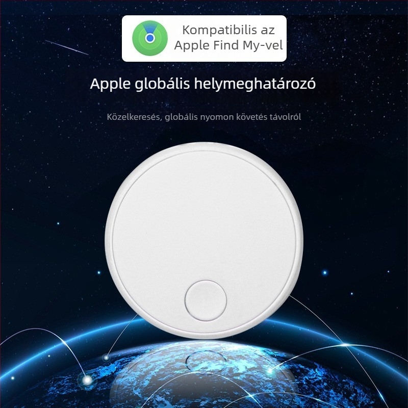 Apple Find My nyomkövető, BL005S modell, iOS-kompatibilis, CR23032 akkumulátor, 50 m vezeték nélküli hatótávolság
