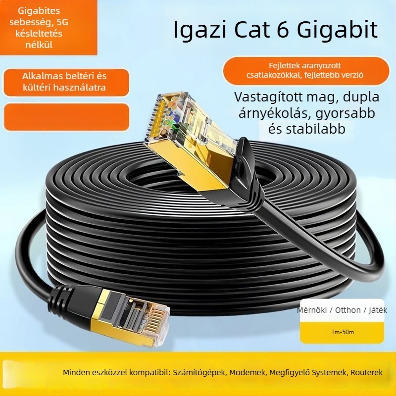 USB Category 6a koaxiális hálózati kábel ADSL-hez
