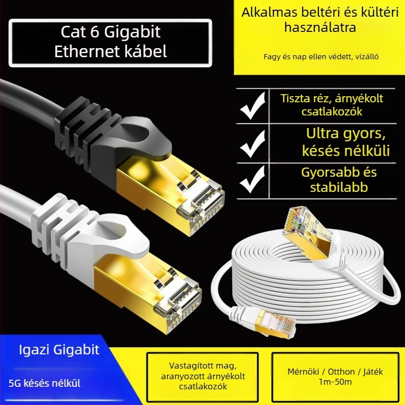 USB Category 6a koaxiális hálózati kábel ADSL-hez