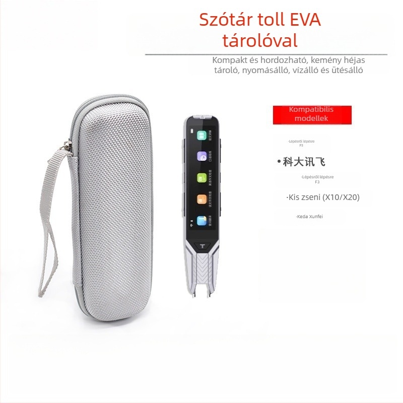 Tároló tok szkennelt szótár toll‑fordító és felvevő toll számára, ütésálló, kompozit anyagok, ofszet nyomtatás, belső csomagolás, testreszabható
