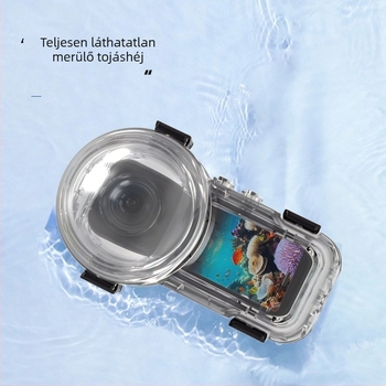 Vízálló védőburkolat Insta360 X5-höz — Quick-Release, Teljesen láthatatlan, PC-test (60m mélység, PC-test, Quick-Release, Teljesen láthatatlan)