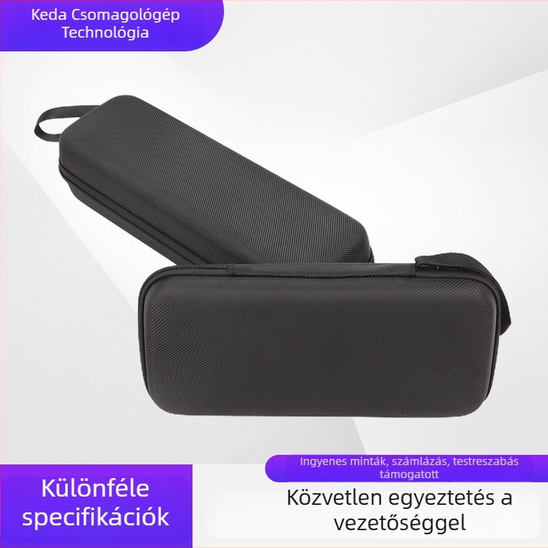 EVA mikrofon-tároló táska merev héjjal - ütésálló és vízálló, dombornyomásos kivitel, modell KD013H, teherbírás 0.5 kg, 3C elektronikus csomagolás