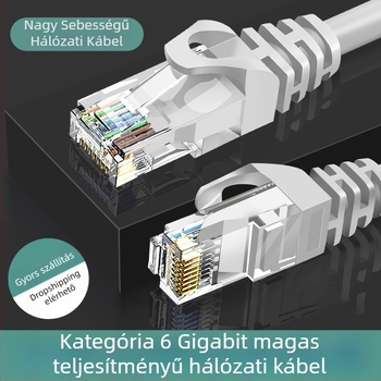 Cat6a árnyékolatlan hálózati kábel, modell W191C, vezető átmérője 4,0 mm, szakítószilárdság 80, üzemi hőmérséklet 20°C