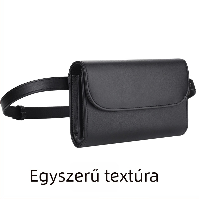 Női övtáska LOGÓval, üzleti utazási stílus, PU anyagból, keresztpántos kialakítás, mindennapi használatra; kapacitás: készpénz, iPhone 5,5-ig, toll.