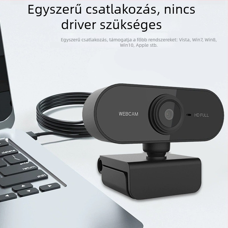 2K USB 2.0 PTZ kamera asztali számítógéphez, driver-mentes, videókonferencia és online órák