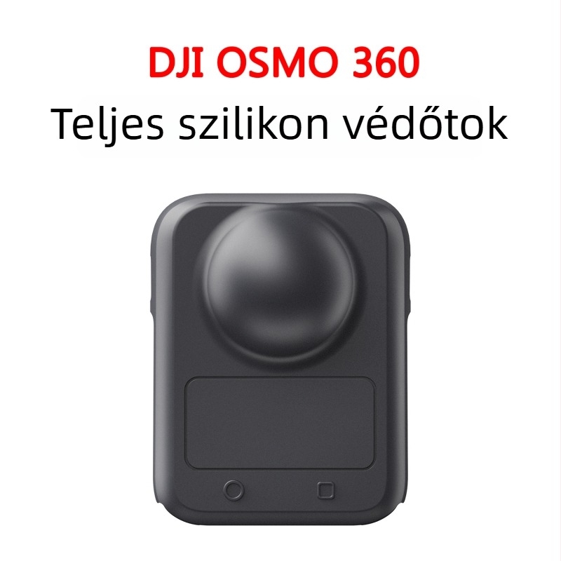 Dji Osmo 360 szilikon objektívvédő burkolat – Panorámas kamera, teljes lefedettség, egyedi logó, 48 g, tartalmaz OPP zacskót