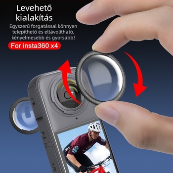 Insta360 X4 forgó objektívvédő sapka (PC) IN95, anti-fog, anti-scratch, anti-cut