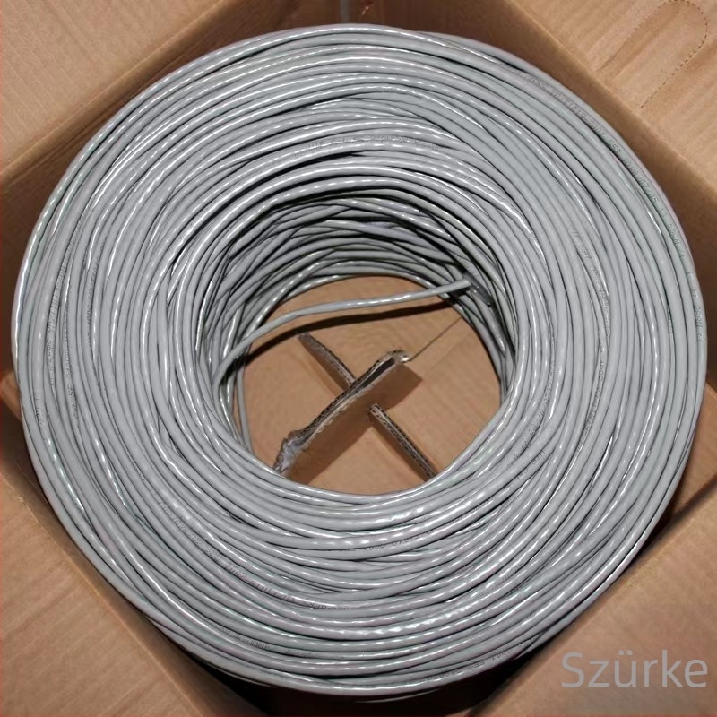CAT6e árnyékolatlan hálózati kábel, 8 vezető, RJ-45 csatlakozó, Gigabites Ethernet