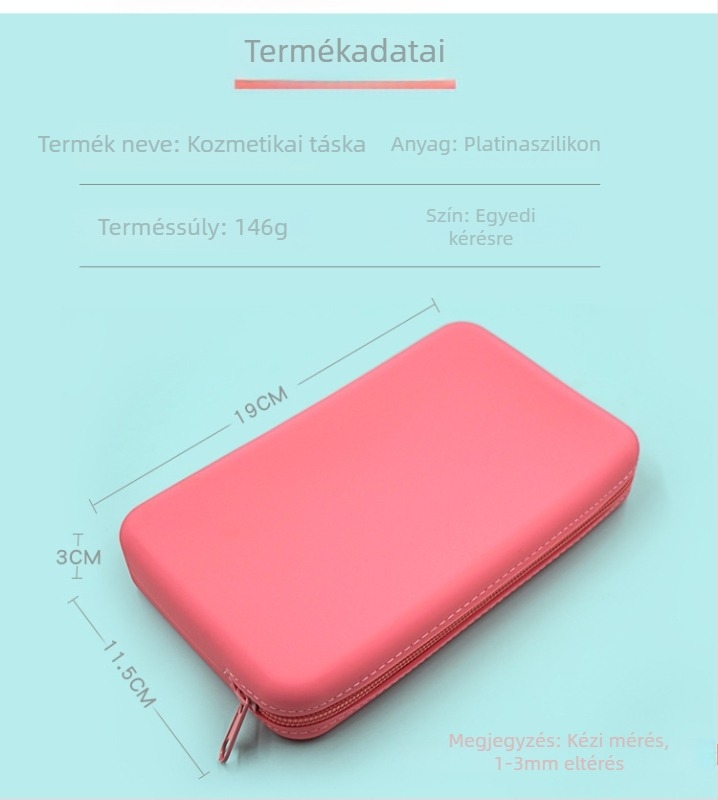 Szilikonból készült kerek pénztárca adattároló kábelek és érmék számára, városi minimalist stílus, uniszex