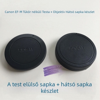 Canon EF-M elő- és hátsó sapkák M6II/M5/M50 vázhoz – OEM feldolgozás
