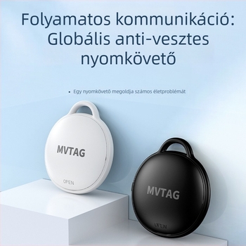 Okos háziállat nyomkövető, modell F6; Bluetooth interfész, iOS-kompatibilitás, 210mAh CR2032-elem, vízálló
