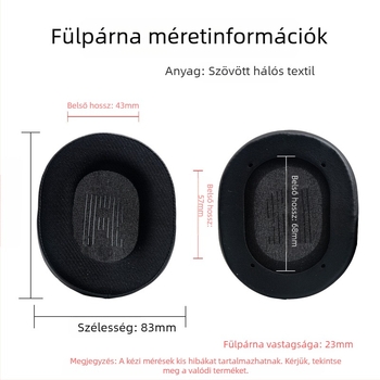 Személyre szabható fülvédő hallgatókhoz, légáteresztő hálós memóriahab, nyomtatható, kényelmes viselet, zajszigetelés