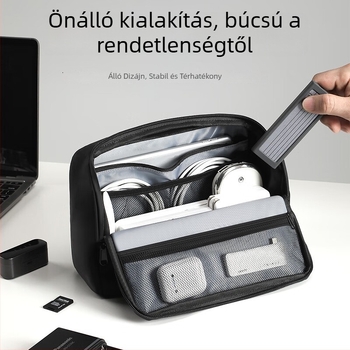 Függő tárolótáska — kocka alakú nejlon szervező utazáshoz és mindennapi használathoz (többfunkciós, modern letisztult stílus)