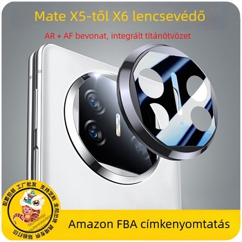 Huawei Mate X5/X6 lencsevédő alumíniumötvözet kerettel és edzett üveggel