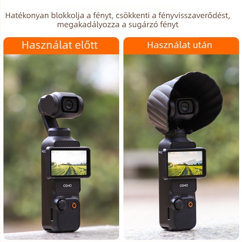 Objektív napellenző és gimbal védelem Osmo Pocket 3-hoz - Op3-zg765, Kompatibil Osmo Pocket 3, Anyag: Műanyag