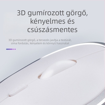Kétmódos vezeték nélküli egér, halk Bluetooth számítógépes egér, modell 2103300