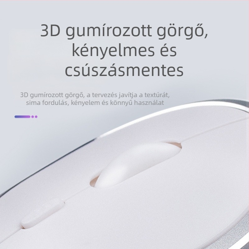 Kétmódos vezeték nélküli egér, halk Bluetooth számítógépes egér, modell 2103300