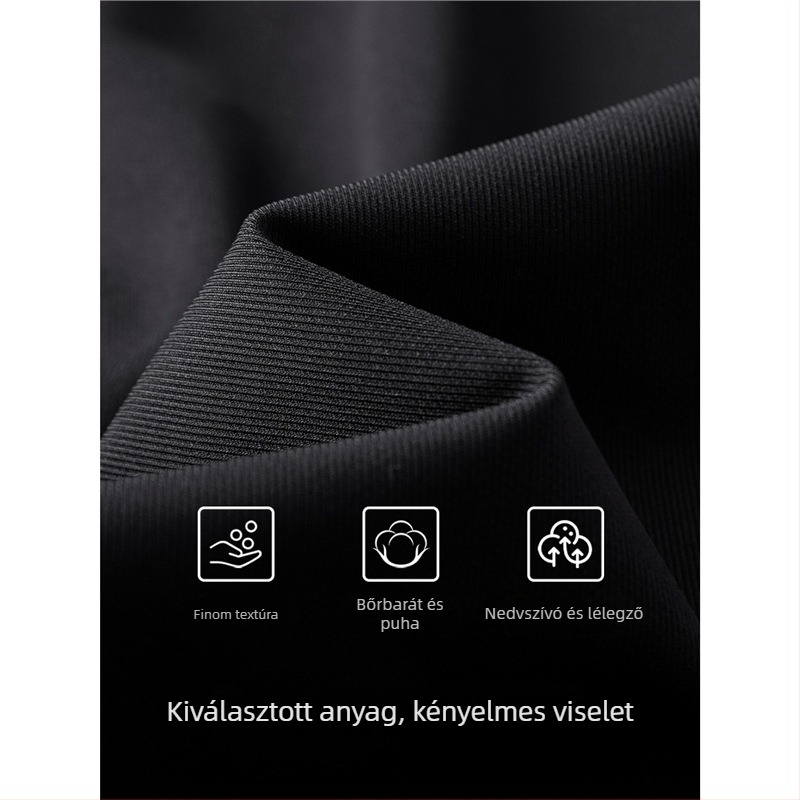 Uniszex stewardess-stílusú munkaruha, chenille anyag elasztánnal, kerek nyakú, 3/4-Es ujjak, 3/4-es hosszúságú nadrág