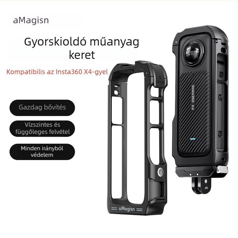 Insta360 X4 Műanyag keret alap gyors kioldással – ABS, kettős interfész