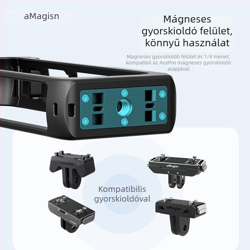 Insta360 X4 Műanyag keret alap gyors kioldással – ABS, kettős interfész