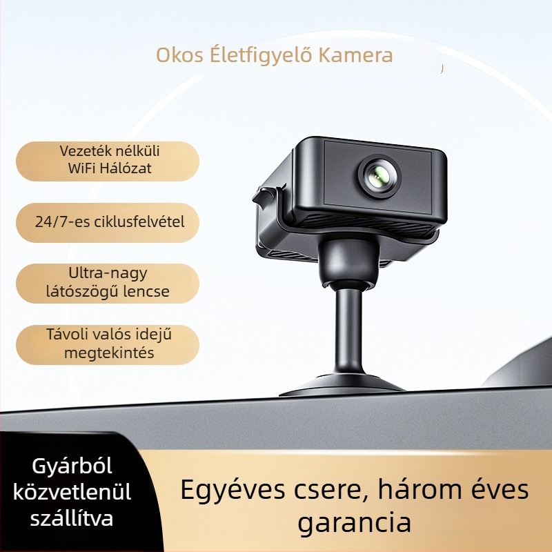 Beltéri HD biztonsági kamera infravörös éjszakai látással, 2K felbontás, 2.4 mm-es objektív, 0,001 lux minimális megvilágítás, mozgásérzékelés, IR tartomány 6–8 m