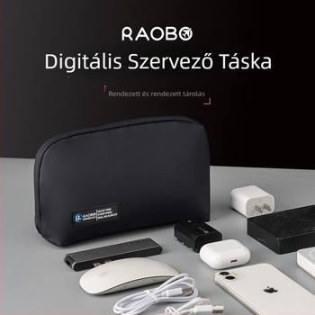 Digitális tároló táska – kézhez álló stílus, modell 5007, membrán anyag, többfunkciós, utazáshoz